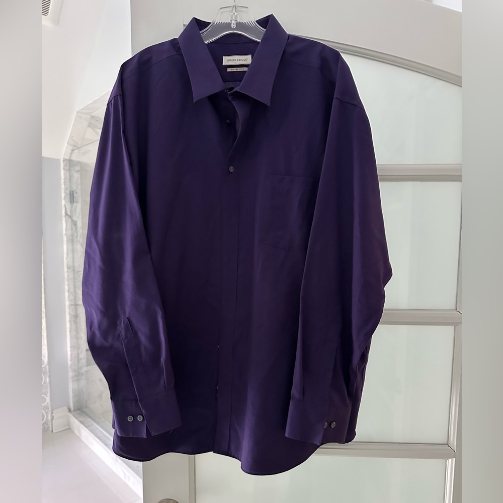 Joseph Abboud Purple Dress Shirt/ Slim Fit